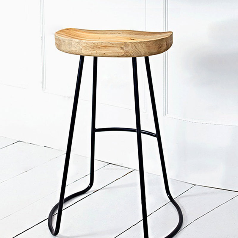 Nordic Wood Iron Dining Chair