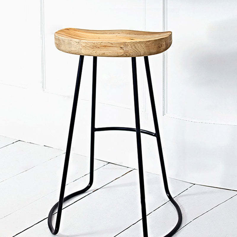 Nordic Wood Iron Dining Chair