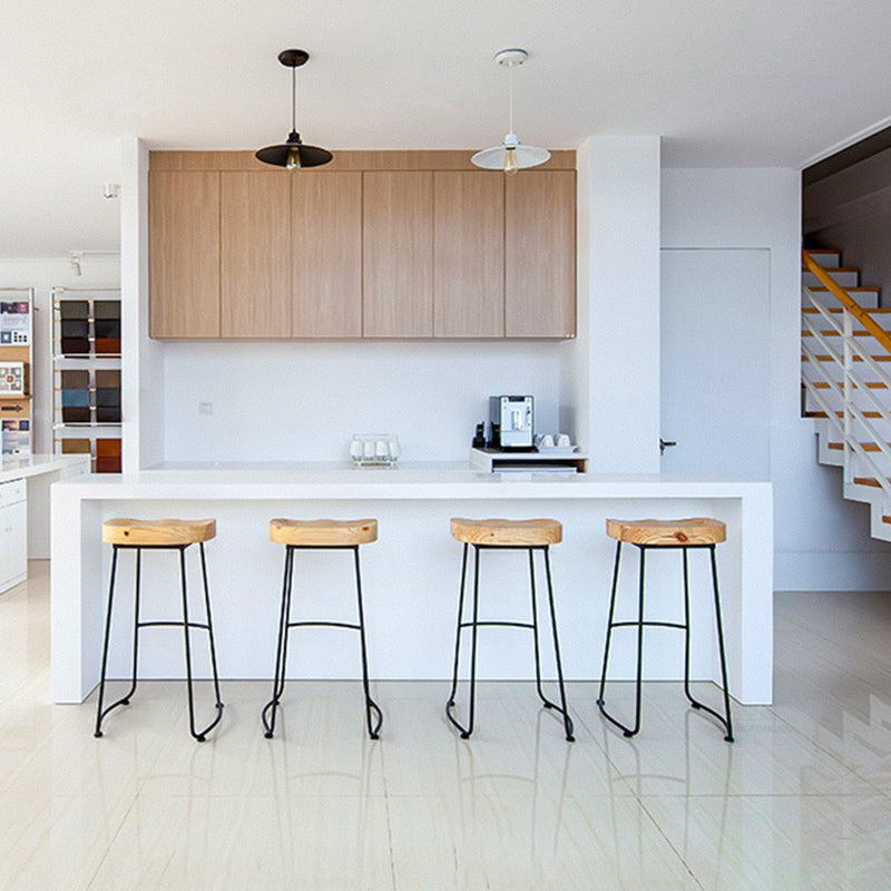 Lighom nordic wood dining chairs & benches in iron wood