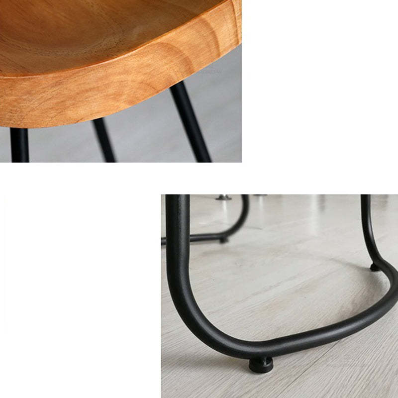 Nordic Wood Iron Dining Chair