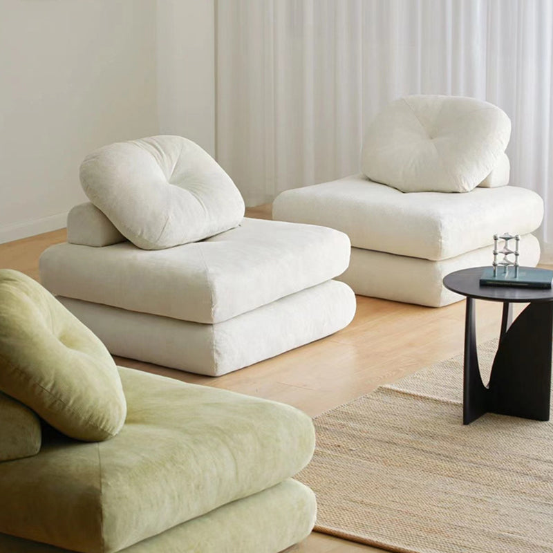 Japanese Corduroy Velvet Cotton Sofa — White / Corduroy