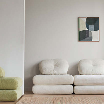 Japanese Corduroy Velvet Cotton Sofa