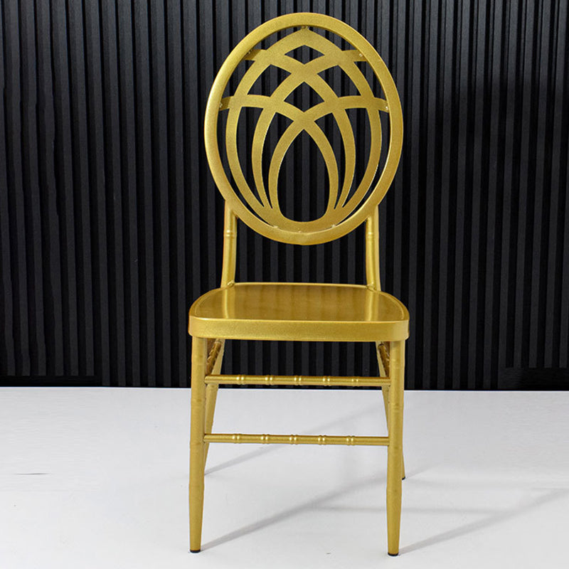 Luxury stainless natural steel metal glass dining chairs & benches, Lighom