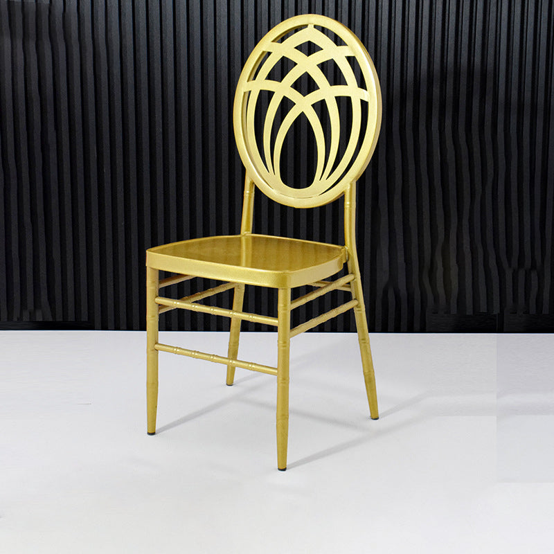 Luxury Stainless Steel Dining Chair — Gold