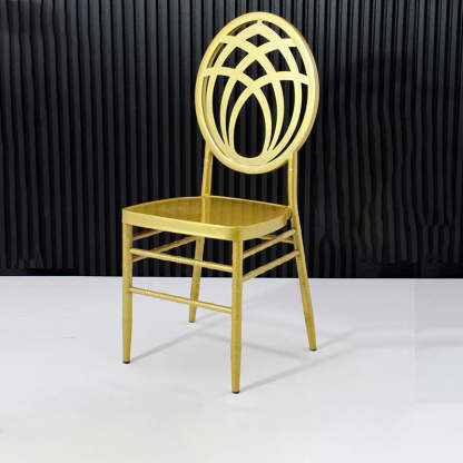 Luxury Stainless Steel Dining Chair — Gold