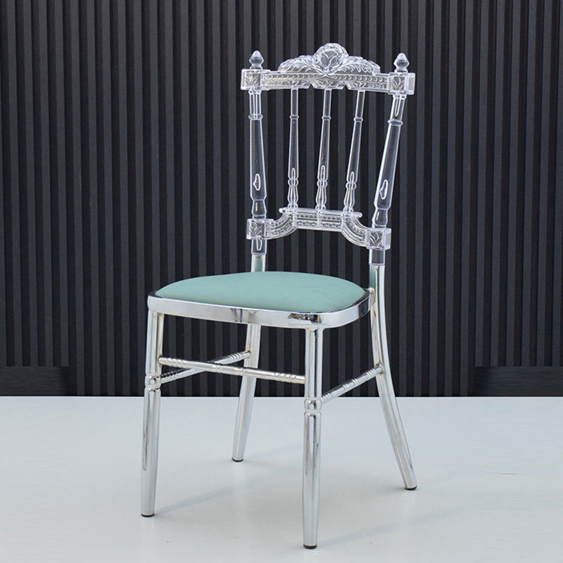 European Acrylic Steel Dining Chair
