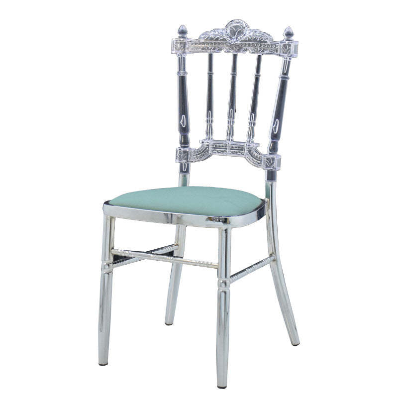 European Acrylic Steel Dining Chair