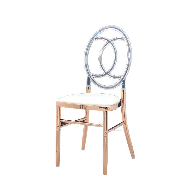 European Acrylic Steel Dining Chair
