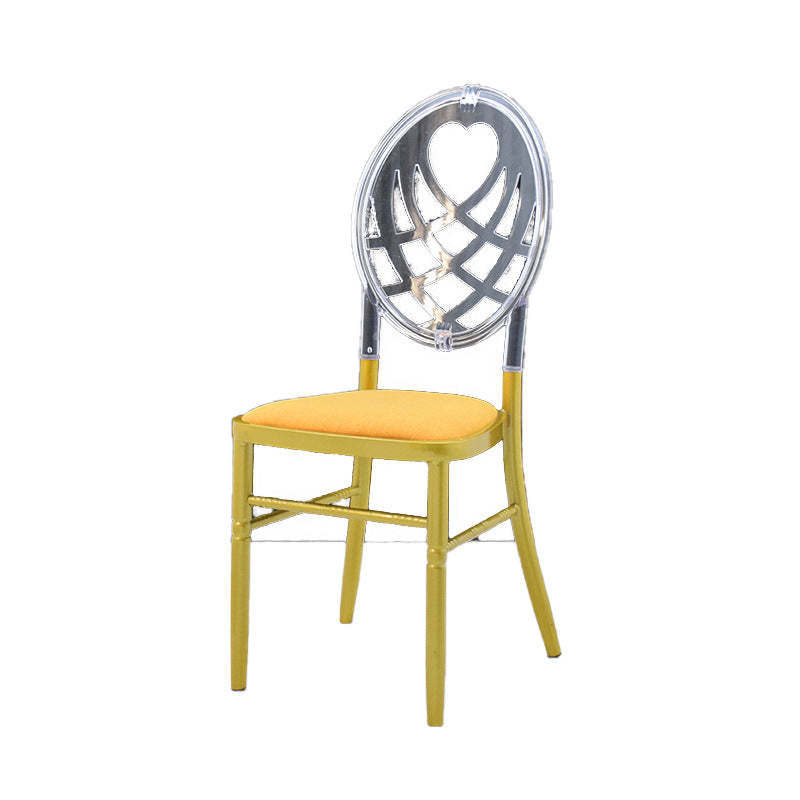 European Acrylic Steel Dining Chair