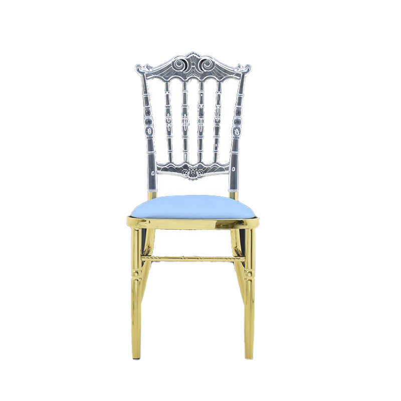 European Acrylic Steel Dining Chair
