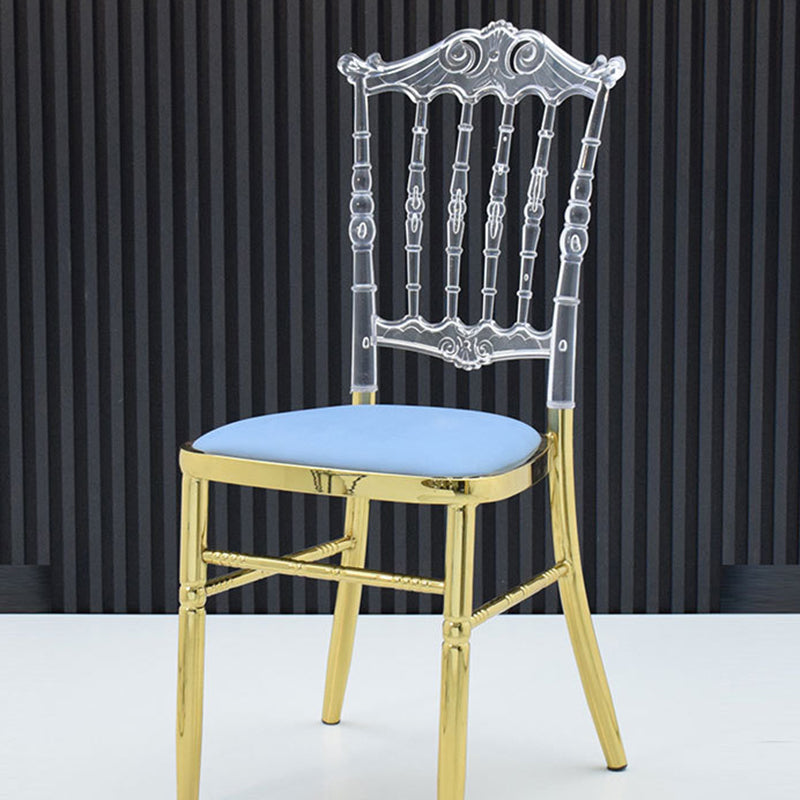 European Acrylic Steel Dining Chair — B
