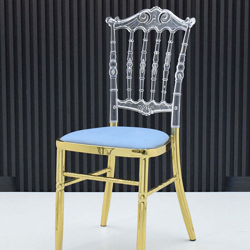 European Acrylic Steel Dining Chair — B