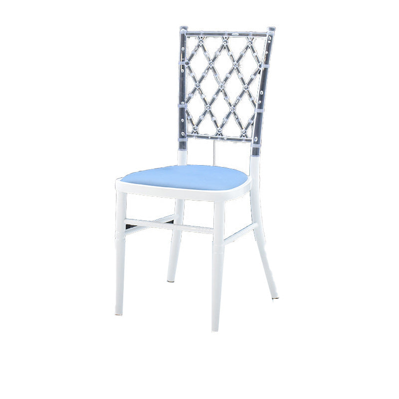 European Acrylic Steel Dining Chair
