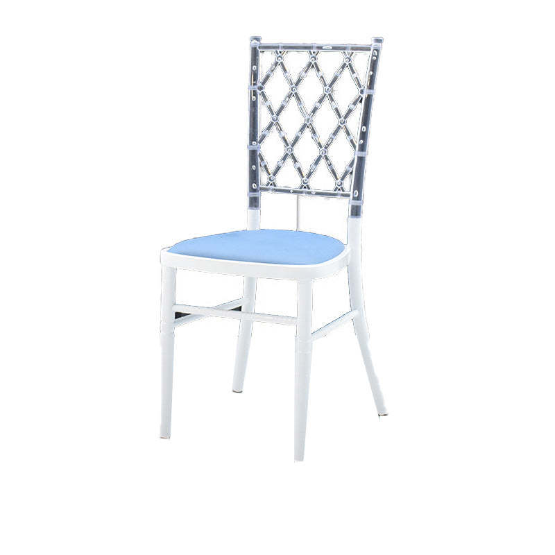 European Acrylic Steel Dining Chair