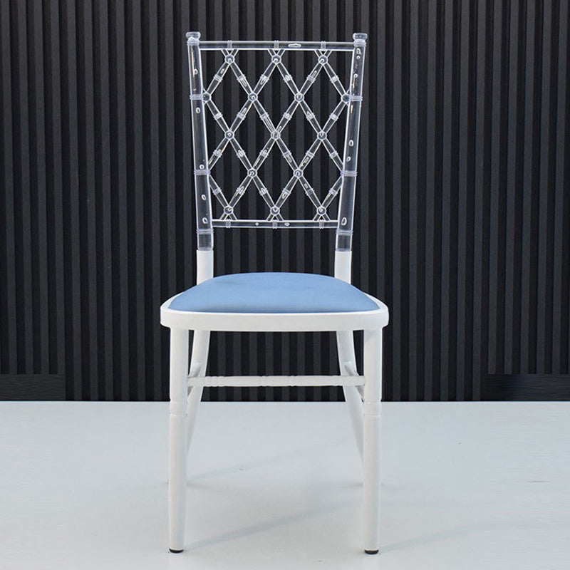 European Acrylic Steel Dining Chair