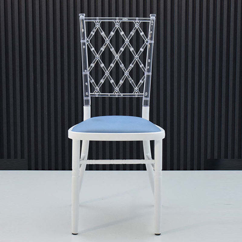 European Acrylic Steel Dining Chair