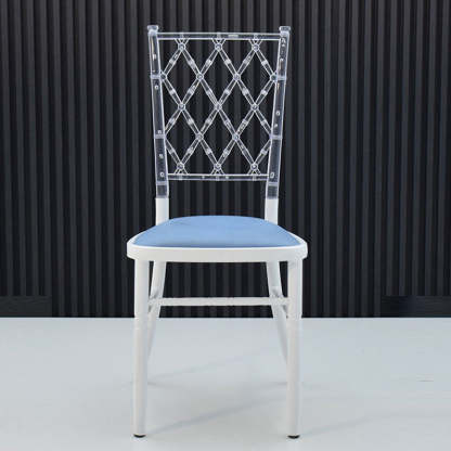 European Acrylic Steel Dining Chair