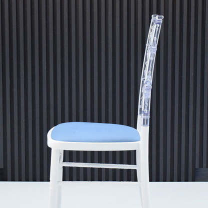 European Acrylic Steel Dining Chair