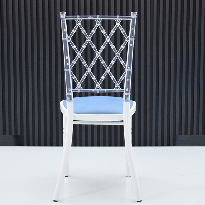European Acrylic Steel Dining Chair