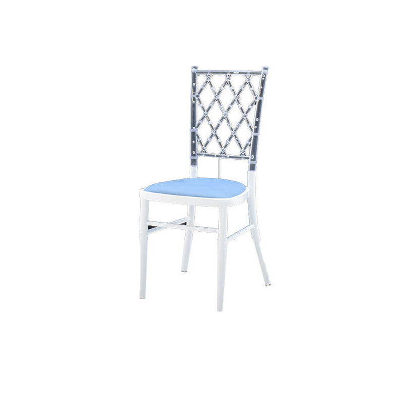 European Acrylic Steel Dining Chair