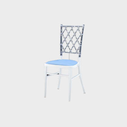 European Acrylic Steel Dining Chair