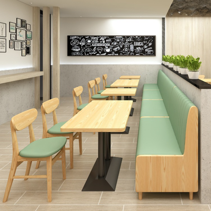 Modern Leather Wood Dining Chair