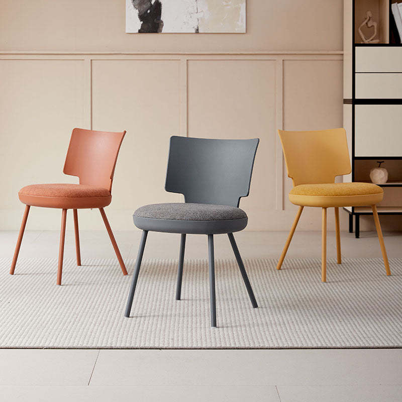 Nordic Macaron Fabric Dining Chair
