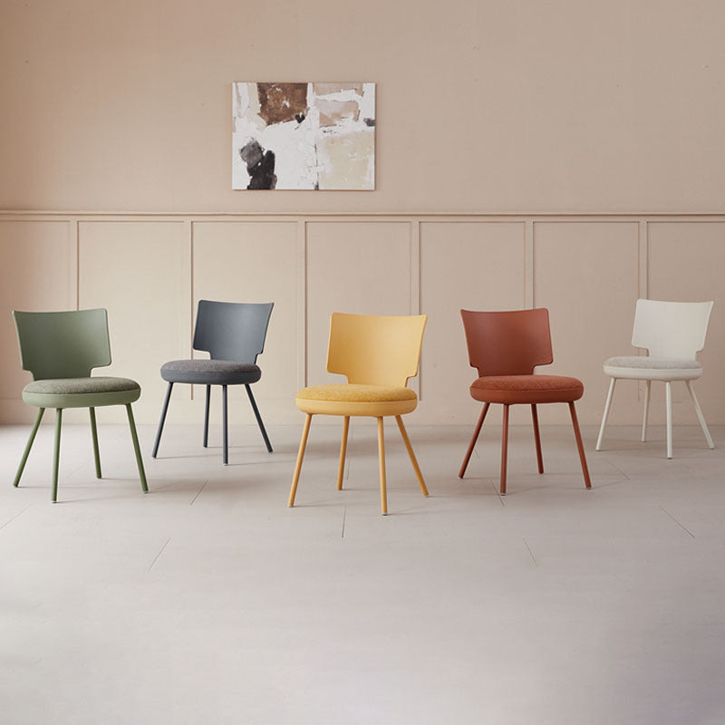 Nordic Macaron Fabric Dining Chair