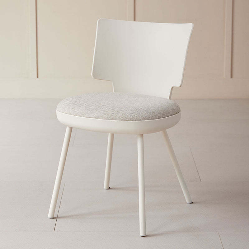 Lighom nordic macaron white dining chairs & benches in fabric
