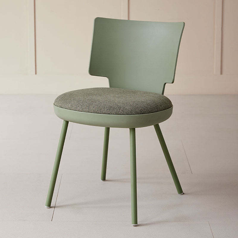 Nordic macaron gray fabric dining chairs & benches