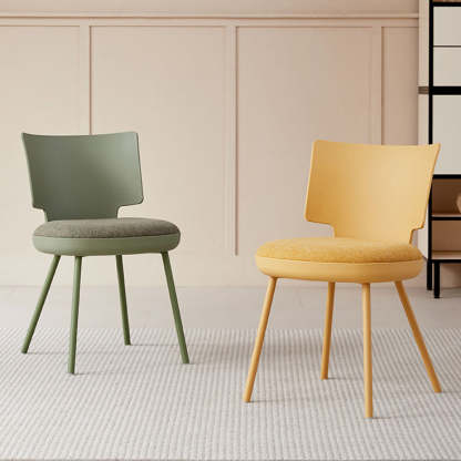 Nordic Macaron Fabric Dining Chair