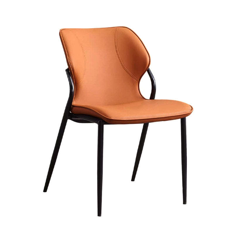 Nordic Leather Steel Dining Chair
