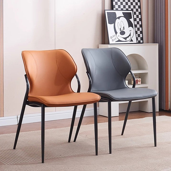 Nordic Leather Steel Dining Chair