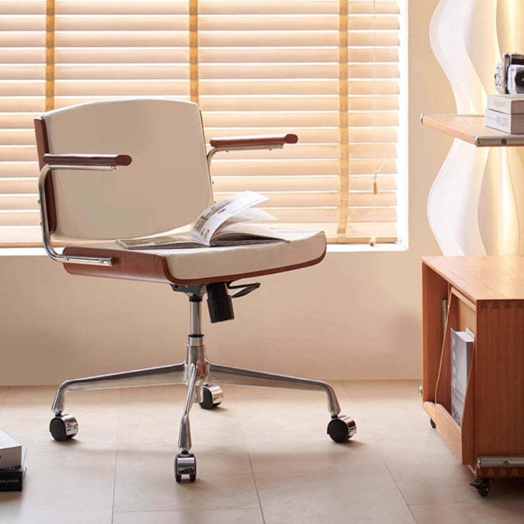Lighom retro stainless ash green office chairs in steel wood aluminum