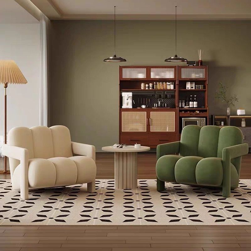 Nordic Flannelette Wood Sofa