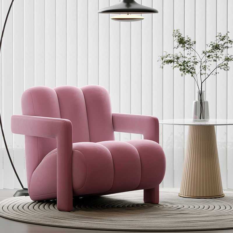 Nordic Flannelette Wood Sofa
