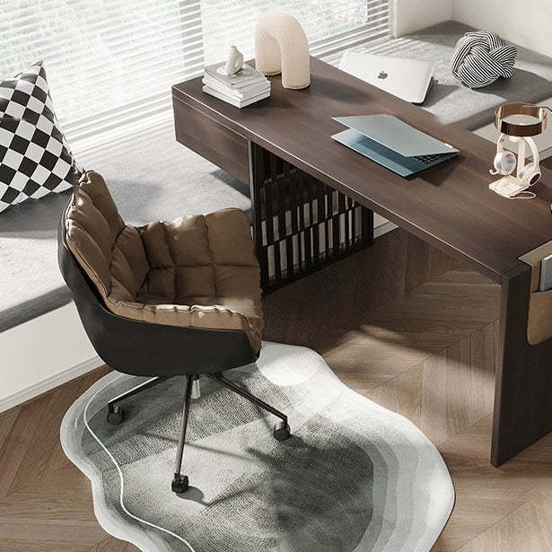 Scandinavian Steel Leather Fabric Desk Chair
