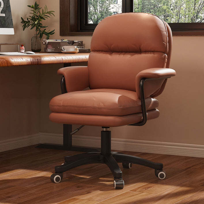 Nordic Nylon Leather Desk Chair with Armrest