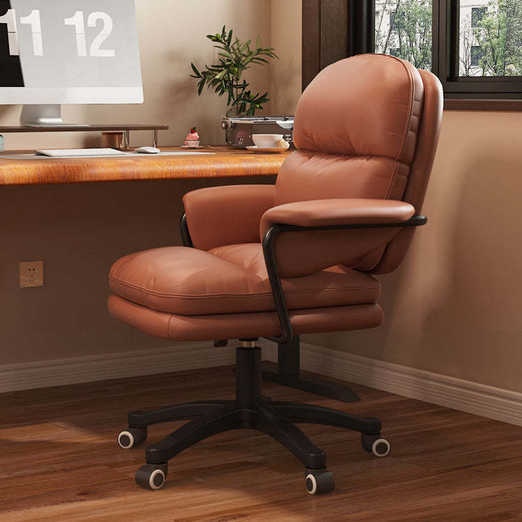 Nordic Nylon Leather Desk Chair with Armrest