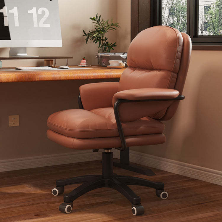 Nordic Nylon Leather Desk Chair with Armrest