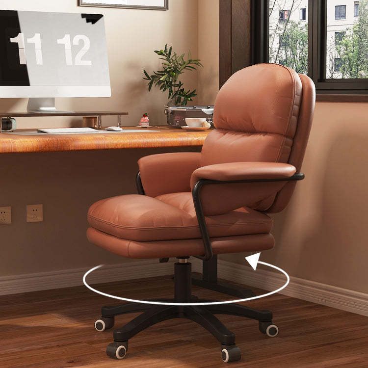 Nordic Nylon Leather Desk Chair with Armrest