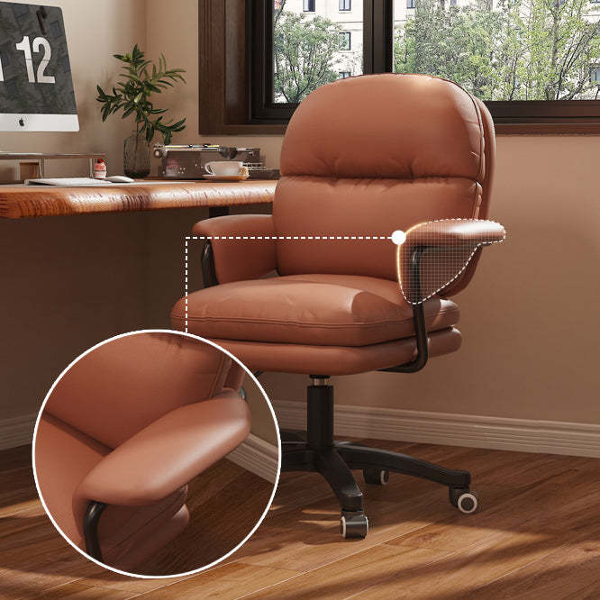 Nordic Nylon Leather Desk Chair with Armrest