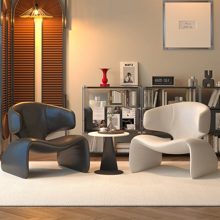 Nordic Leather Wood Sofa