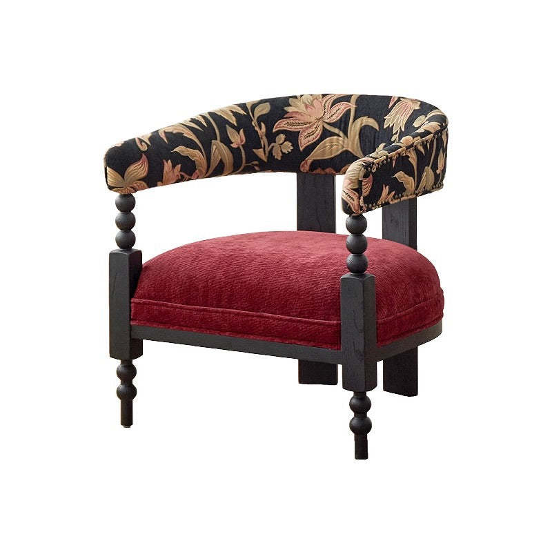 Retro Corduroy Wood Sofa