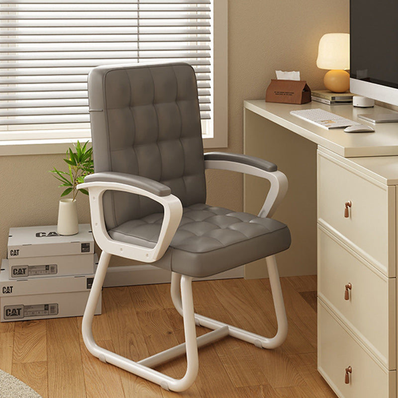 Modern PU Solid Wood Desk Chair