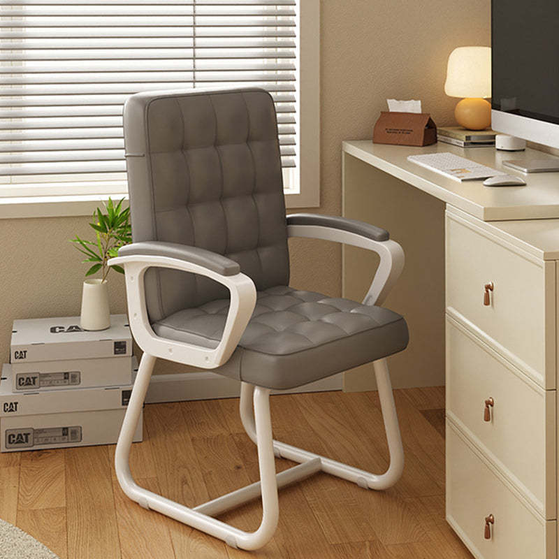 Modern PU Solid Wood Desk Chair