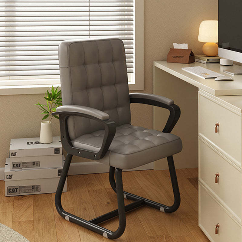 Modern PU Solid Wood Desk Chair