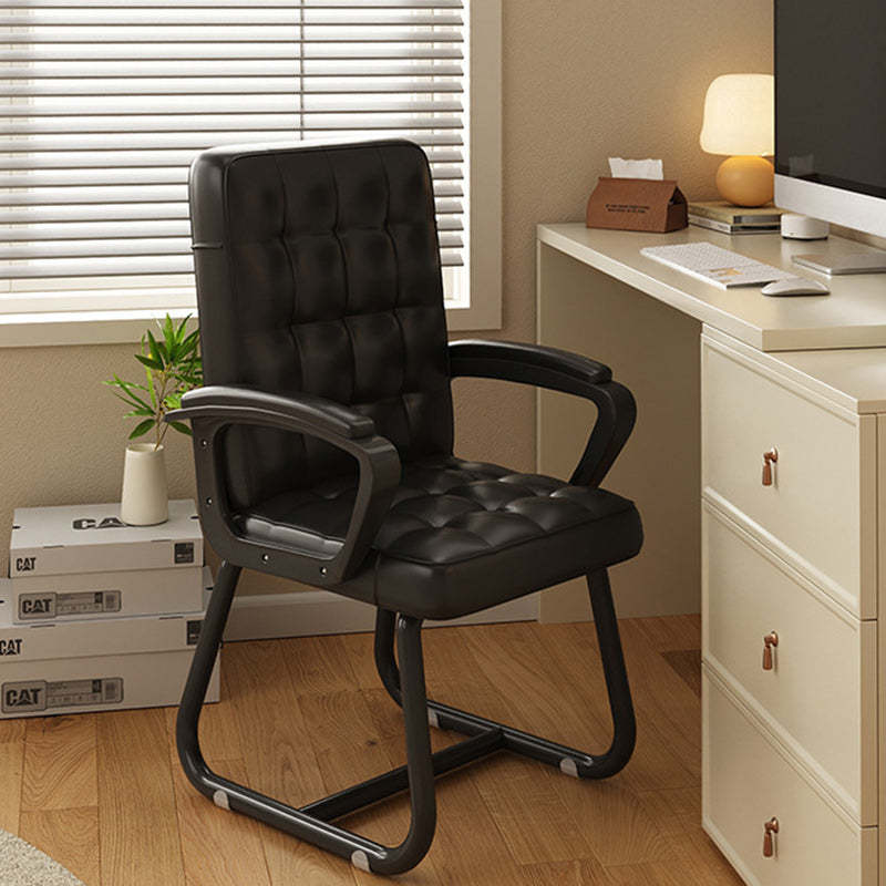 Modern PU Solid Wood Desk Chair