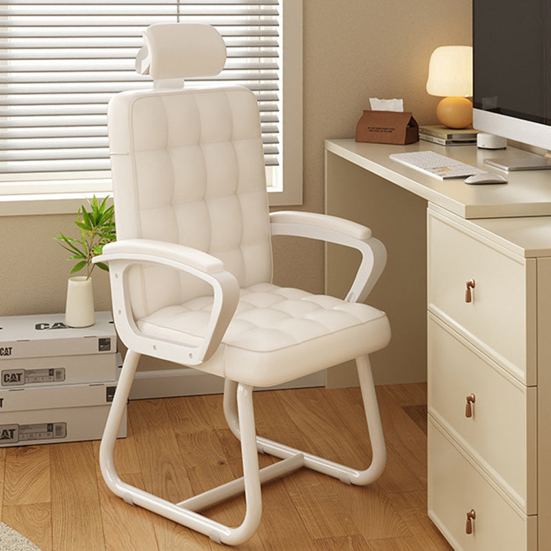 Modern PU Solid Wood Desk Chair
