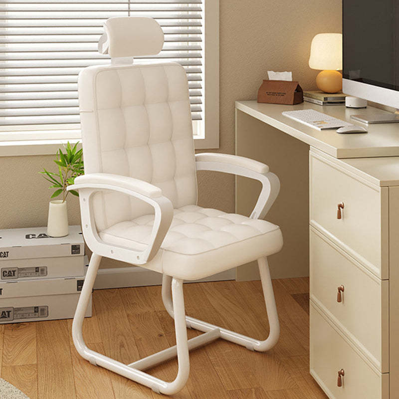 Modern PU Solid Wood Desk Chair